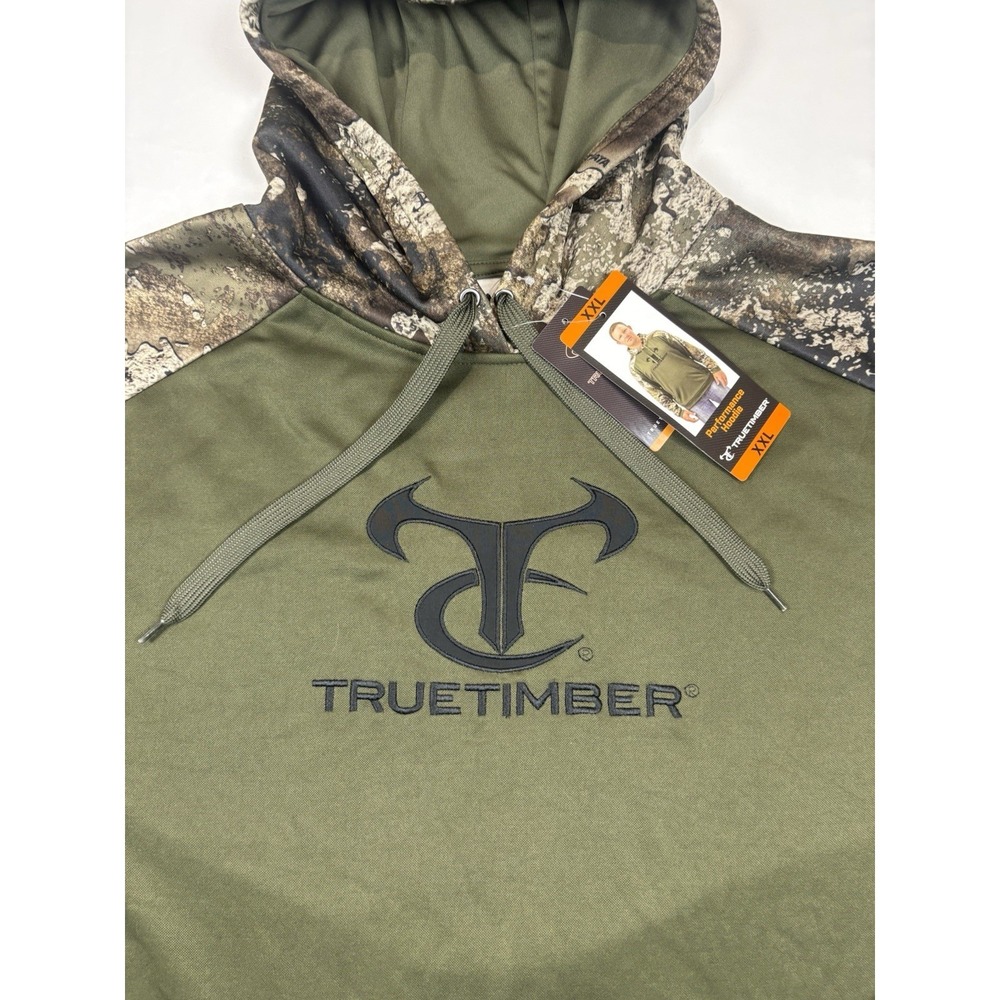 NWT TrueTimber Hoodie Mens 2XL Green Strata Camo Hunting Streetwear